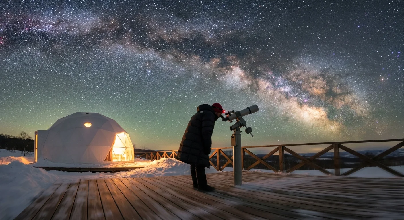 天体望遠鏡 — 天の川と望遠鏡