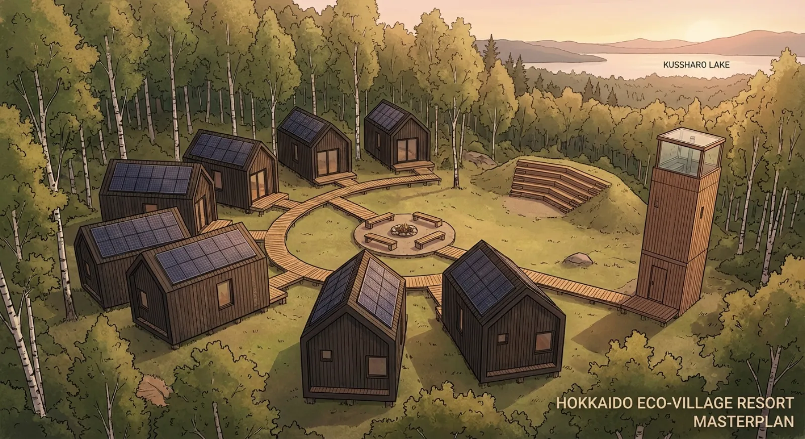 SOLUNA VILLAGE 上空